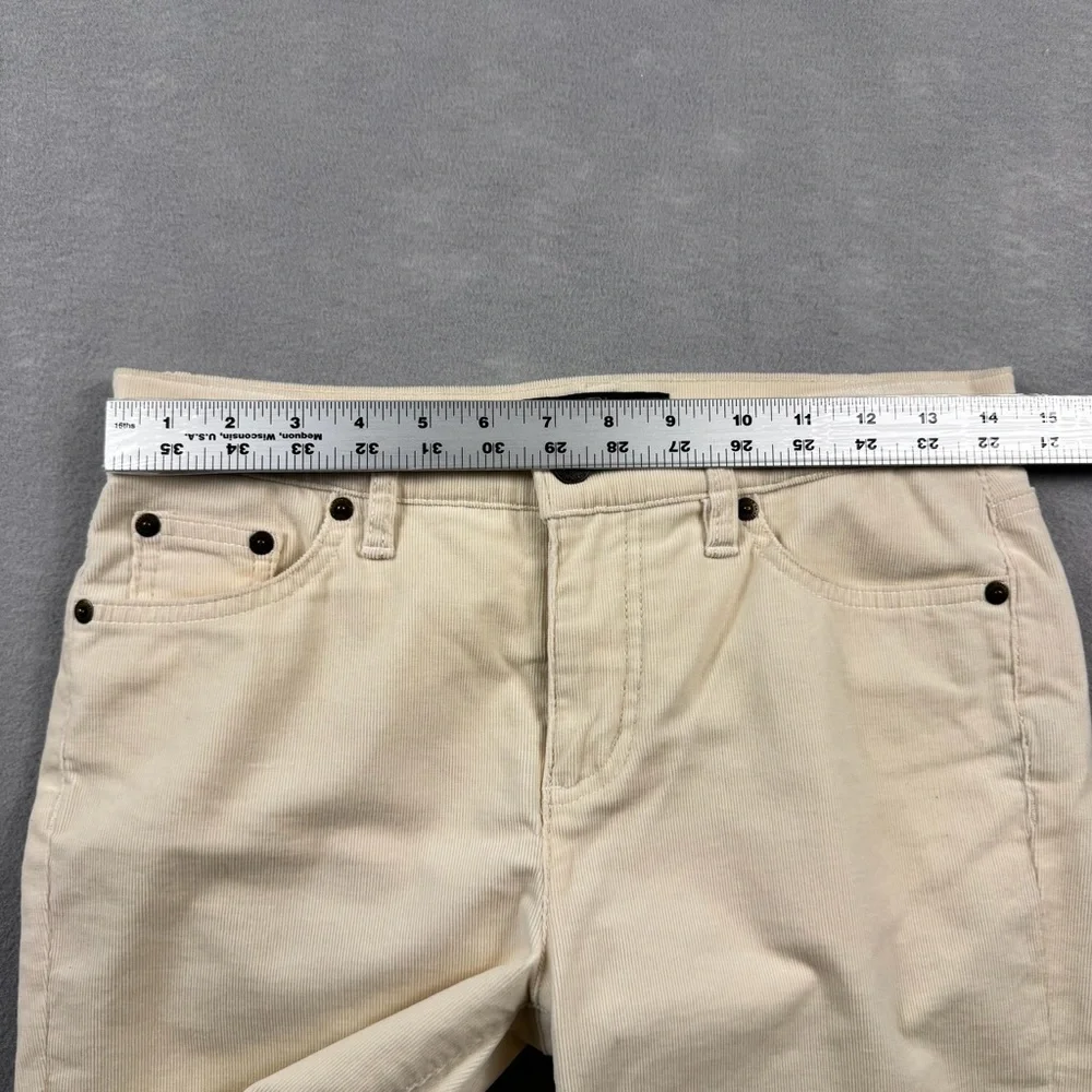 Lauren Ralph Lauren Pants Womens 4P White Premier Straight Corduroy Stretch RLL